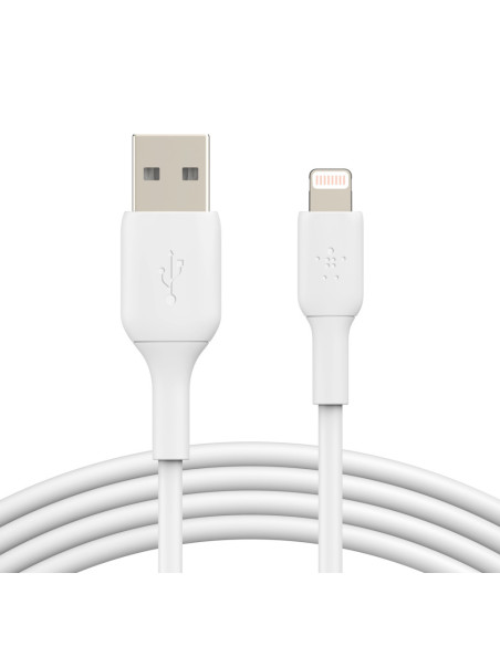 Belkin CAA001BT2MWH cable de conector Lightning 2 m Blanco