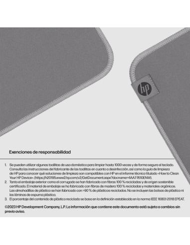 HP Alfombrilla de ratón 100 Sanitizable