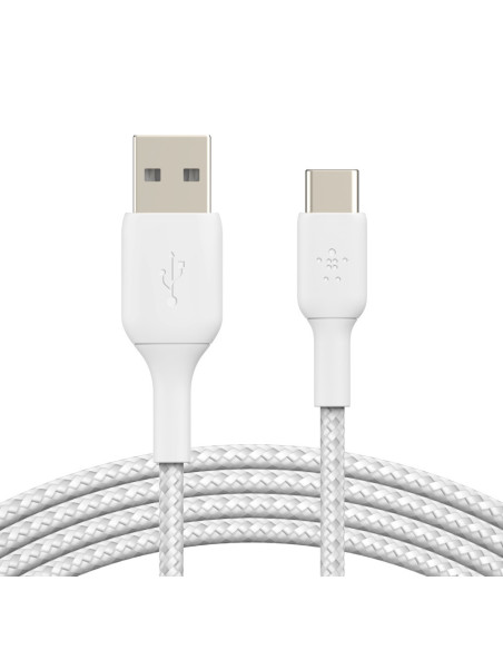 Belkin CAB002BT3MWH cable USB 3 m USB A USB C Blanco