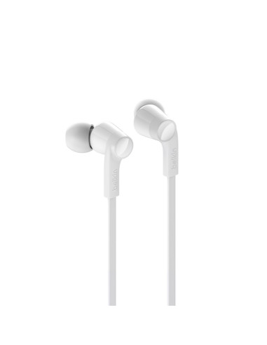 Belkin ROCKSTAR Auriculares Alámbrico Dentro de oído Llamadas Música USB Tipo C Blanco