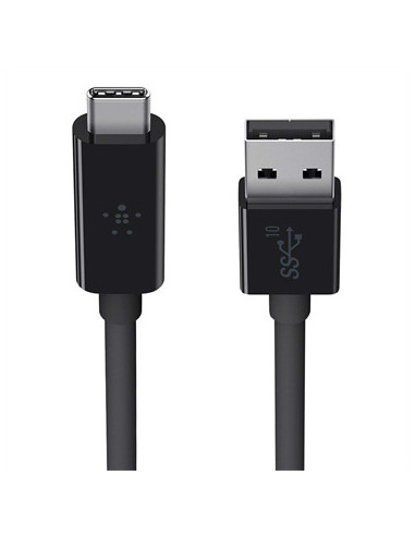 Belkin USB-A - USB-C, 0.9m cable USB USB 3.2 Gen 2 (3.1 Gen 2) 0,9 m USB A USB C Negro