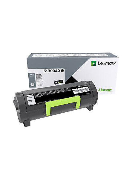 Lexmark 51B00A0 cartucho de tóner 1 pieza(s) Original Negro