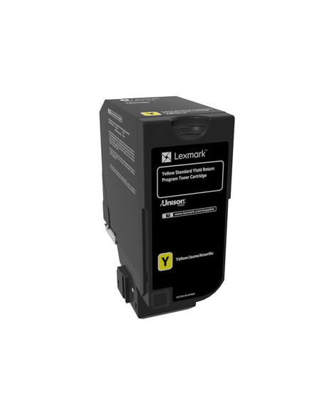 Lexmark 74C2SY0 cartucho de tóner 1 pieza(s) Original Amarillo