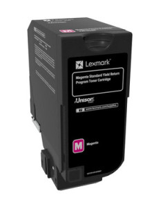 Lexmark 74C2SM0 cartucho de tóner 1 pieza(s) Original Magenta