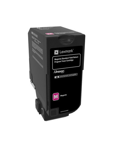 Lexmark 74C2SM0 cartucho de tóner 1 pieza(s) Original Magenta