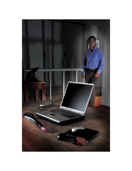 Kensington Reposamuñecas gel Duo ratón rojo gris