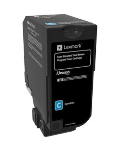 Lexmark 74C2SC0 cartucho de tóner 1 pieza(s) Original Cian