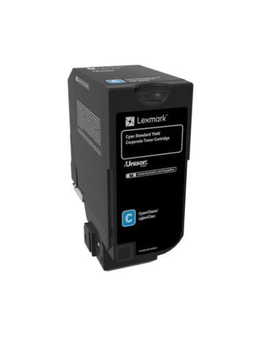 Lexmark 74C2SCE cartucho de tóner 1 pieza(s) Original Cian