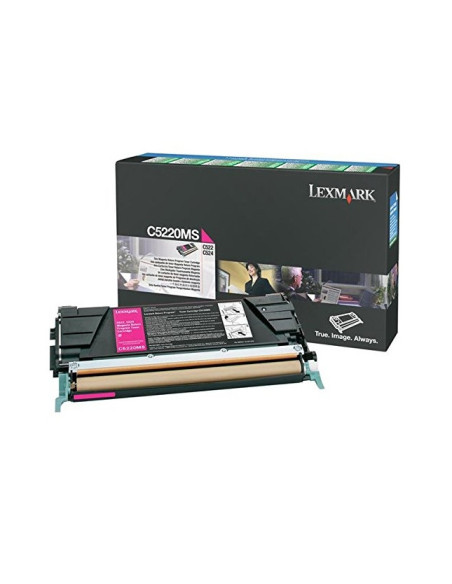Lexmark C5220MS cartucho de tóner 1 pieza(s) Original Magenta