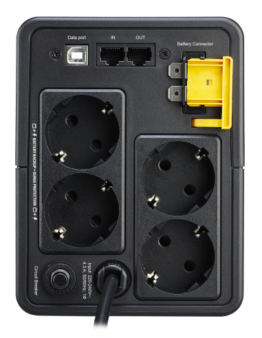 APC BX950MI-GR sistema de alimentación ininterrumpida (UPS) Línea interactiva 0,95 kVA 520 W 4 salidas AC