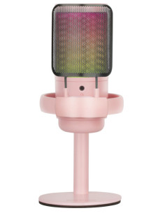 Mars Gaming MMIC-SE, Micrófono de Estudio Profesional ARGB, Ultra Alta Definición ADC 196kHz 24-bit, Soporte Antivibración +