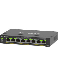NETGEAR 8-Port Gigabit Ethernet PoE+ Plus Switch (GS308EP) Gestionado L2 L3 Gigabit Ethernet (10 100 1000) Energía sobre 2