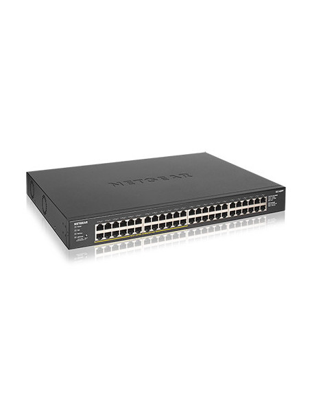 NETGEAR GS348PP No administrado Gigabit Ethernet (10 100 1000) Energía sobre Ethernet (PoE) Negro