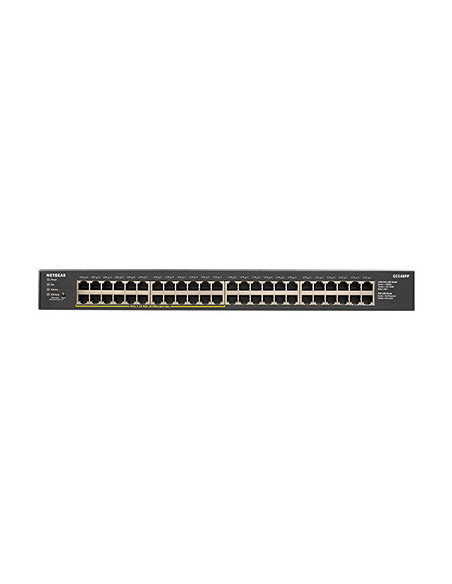 NETGEAR GS348PP No administrado Gigabit Ethernet (10 100 1000) Energía sobre Ethernet (PoE) Negro