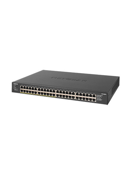 NETGEAR GS348PP No administrado Gigabit Ethernet (10 100 1000) Energía sobre Ethernet (PoE) Negro