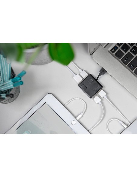 Digitus Hub de 4 puertos USB 2.0 de Alta Velocidad ®
