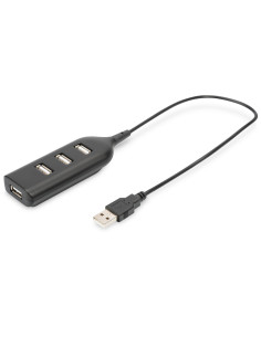 Digitus Concentrador USB 2.0, 4 puertos