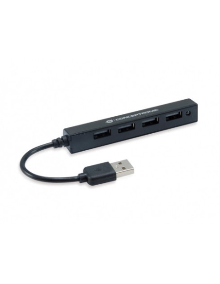 Conceptronic HUBBIES05B hub de interfaz USB 2.0 480 Mbit s Negro
