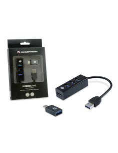 Conceptronic HUBBIES04B hub de interfaz USB 3.2 Gen 1 (3.1 Gen 1) Type-A 5000 Mbit s Negro 2