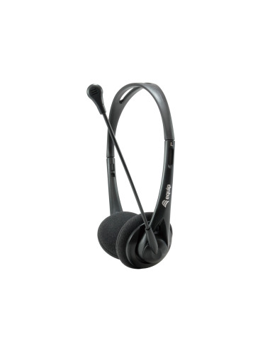 Equip Chat Headset Auriculares Alámbrico Diadema Llamadas Música Negro