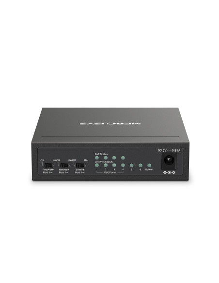 Mercusys MS106LP switch Gestionado Fast Ethernet (10 100) Energía sobre Ethernet (PoE) Negro