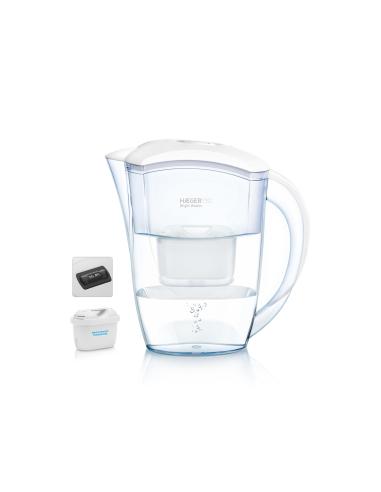 Haeger WJ-24W.004A filtro de agua Filtro de agua para jarra 2,4 L Transparente, Blanco