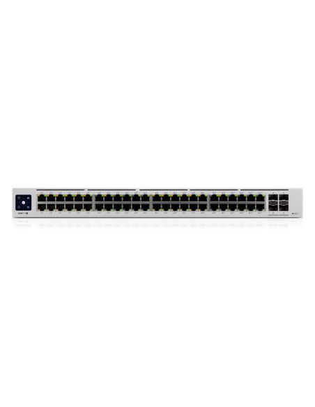 Ubiquiti UniFi Pro 48-Port PoE Gestionado L2 L3 Gigabit Ethernet (10 100 1000) Energía sobre Ethernet (PoE) 1U Plata