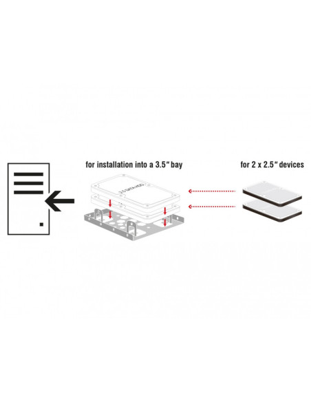 DeLOCK 21333 parte carcasa de ordenador