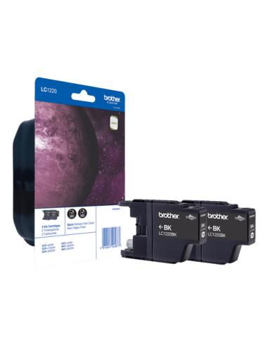 Brother LC1220BKBP2 cartucho de tinta 2 pieza(s) Original Negro