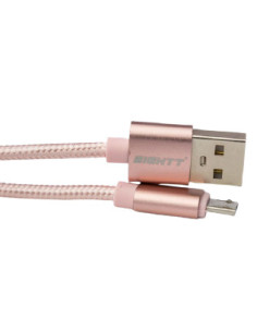 Eightt ECM-1P cable USB USB 2.0 1 m USB A Micro-USB B Rosa