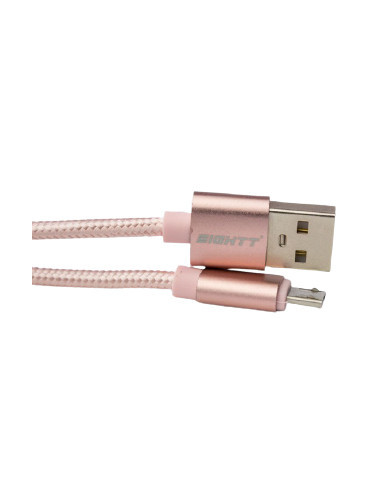 Eightt ECM-1P cable USB USB 2.0 1 m USB A Micro-USB B Rosa