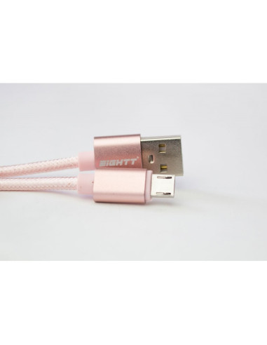 Eightt ECM-1P cable USB USB 2.0 1 m USB A Micro-USB B Rosa
