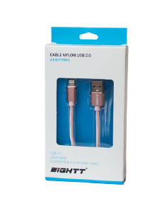Eightt ECI-2P cable de conector Lightning 1 m Rosa