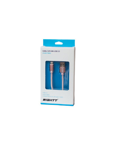 Eightt ECI-2P cable de conector Lightning 1 m Rosa