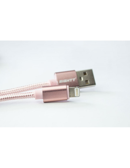 Eightt ECI-2P cable de conector Lightning 1 m Rosa