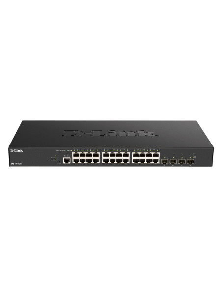 D-Link DXS-1210-28T switch Gestionado L2 L3 10G Ethernet (100 1000 10000) 1U Negro