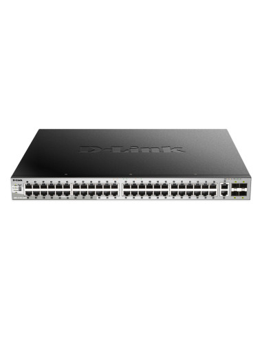 D-Link DGS-3130-54PS Gestionado L3 Gigabit Ethernet (10 100 1000) Energía sobre Ethernet (PoE) Negro, Gris