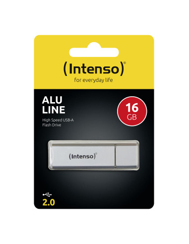 Intenso Alu Line unidad flash USB 16 GB USB tipo A 2.0 Plata
