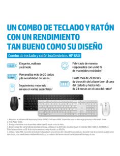 HP Combo de teclado y ratón inalámbricos 650, negro 2