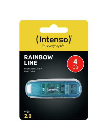 Intenso Rainbow Line unidad flash USB 4 GB USB tipo A 2.0 Azul