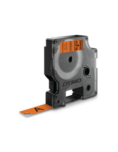 DYMO D1 - Etiquetas Durable - negro sobre naranja - 12mm x 3m