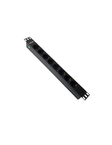 Phasak Regleta 19" 8 tomas 16A 3500W 250V 1.5 m - BNS 3518