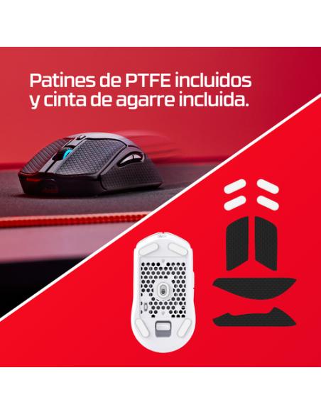 HyperX Pulsefire Haste 2: ratón gaming inalámbrico (blanco)