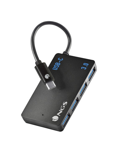 NGS WONDER IHUB4 USB 3.2 Gen 1 (3.1 Gen 1) Type-A 480 Mbit s Negro
