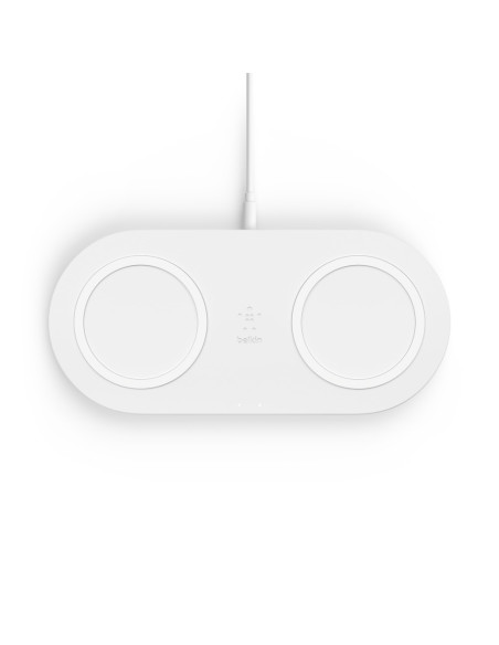 Belkin WIZ002VFWH cargador de dispositivo móvil Universal Blanco USB Cargador inalámbrico Carga rápida Interior