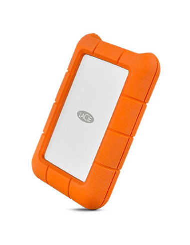 LaCie Rugged USB-C disco duro externo 2 TB 2.5" USB Tipo C 3.2 Gen 1 (3.1 Gen 1) Naranja, Plata