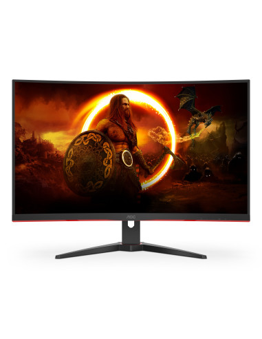 AOC G2 C32G2ZE BK pantalla para PC 80 cm (31.5") 1920 x 1080 Pixeles Full HD LED Negro, Rojo