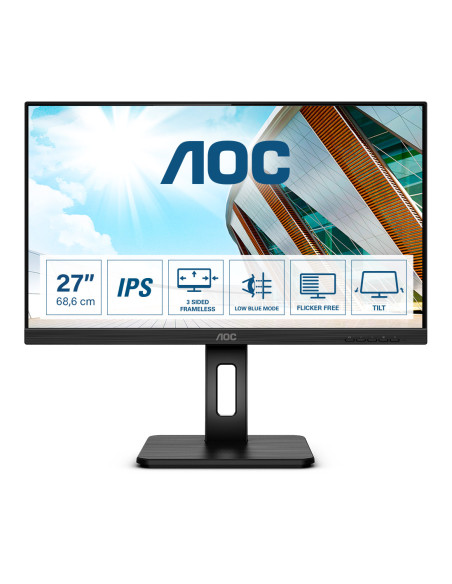 AOC P2 27P2Q pantalla para PC 68,6 cm (27") 1920 x 1080 Pixeles Full HD LED Negro