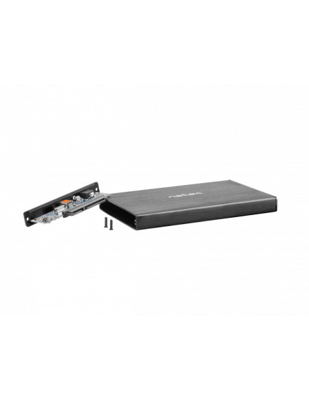 NATEC NKZ-0941 caja para disco duro externo Carcasa de disco duro SSD Negro 2.5"