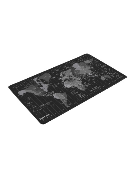 NATEC Time Zone Map Maxi Negro, Gris